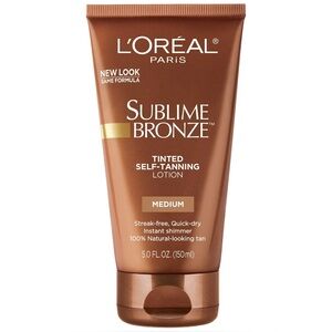 L'Oreal Paris Sublime Bronze Tinted Self-Tanning Lotion, Medium Tan